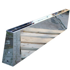 Top roof signage stainless steel chrome 2