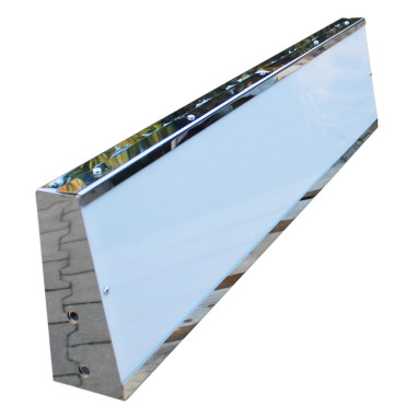 Top roof signage stainless steel chrome