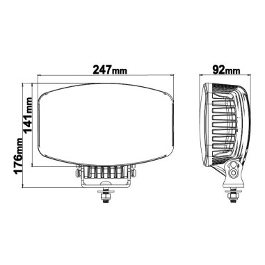 SPOTLIGHT HALOGEN LEDSON Orion10+ CHROME LED...