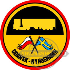 Gdansk - Nynäshamn STICKER 10 CM