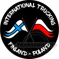 ADESIVO INTERNATIONAL TRUCKING FINLANDIA - POLONIA 10 CM