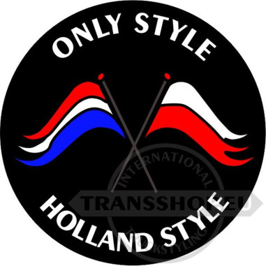 ALLEEN STIJL HOLLAND STIJL STICKER 8 CM