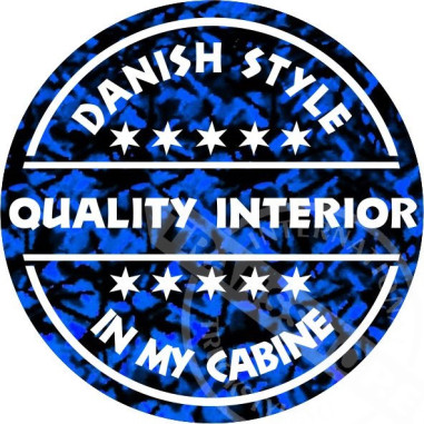 DANISH STYLE IN MY CABINE NALEPKA 8 CM