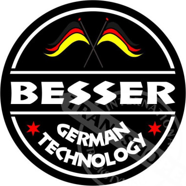 BESSER GERMAN TECHNOLOGY NALEPKA 10 CM
