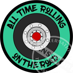 ALL TIME ROLLING NAKLEJKA WLEPA 10 CM