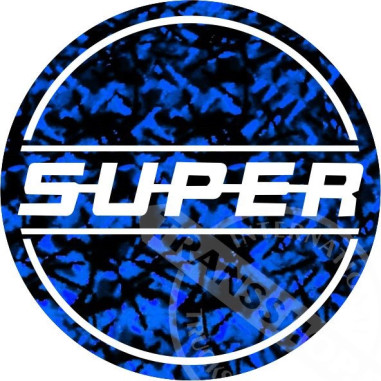 ADESIVO SUPER STICKER 10 CM BLU
