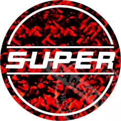 SUPER  STICKER 8 CM
