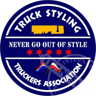TRUCK STYLING TRUCKERS ASSOCIATION NAKLEJKA WLEPA 10 CM