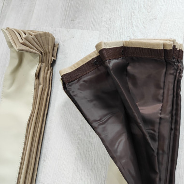 CORTINAS PLISADAS DE DOS CAPAS