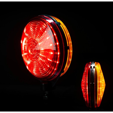 LEDSON MIROIR OREILLE ORANGE ROUGE LED LAMPE DÉCORATIVE