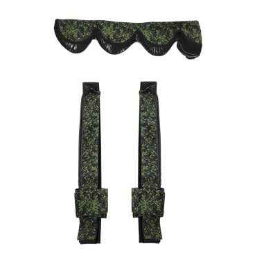 CORTINAS DE FELPA ESTILO DANÉS VERDES DP03