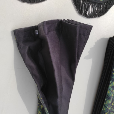 CORTINAS DE FELPA ESTILO DANÉS VERDES DP03