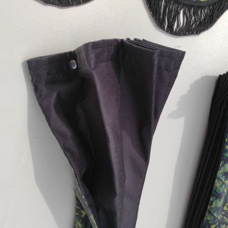 CORTINAS DE FELPA ESTILO DANÉS VERDES DP03