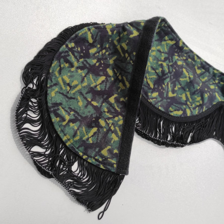 GROENE DEENSE STIJL PLUCHE GORDIJNEN DP03