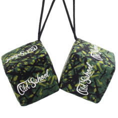 GREEN PLUSH DICE DANISH STYLE DP03 "OLD SCHOOL"