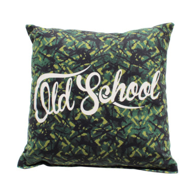 PODUSZKA OLD SCHOOL W STYLU DUŃSKIM PLUSZ ZIELONY DP03