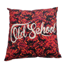 CUSCINO OLD SCHOOL IN STILE DANESE PELUCHE ROSSO DP03
