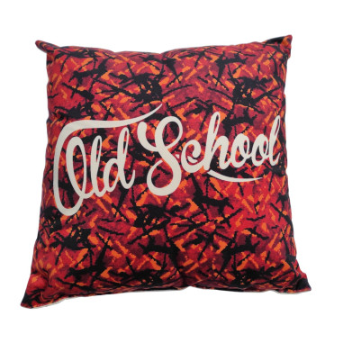 OLD SCHOOL PILLOW IN DANISH STYLE PLUSH RED DP03