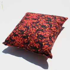 CUSCINO OLD SCHOOL IN STILE DANESE PELUCHE ROSSO DP03 2
