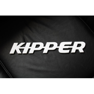 K-I-P-P-E-R plastic emblem letters logo