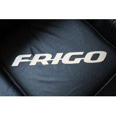 F-R-I-G-O EMBLEMAT NIERDZEWNY LOGO CHROM FRIGO 2