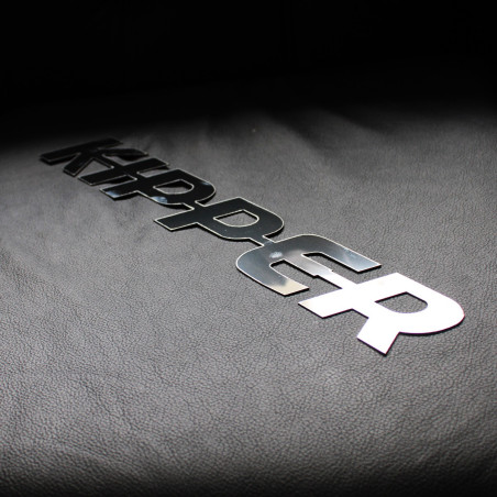 K-I-P-P-E-R EMBLEMA LOGO IN ACCIAIO INOX CROMO KIPPER