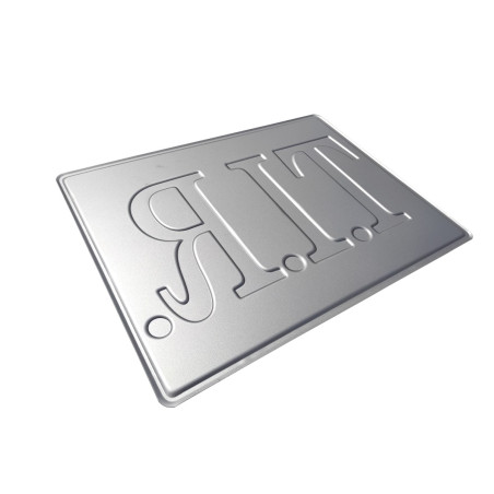 PLATO TIR EN RELIEVE VERDE Y BLANCO