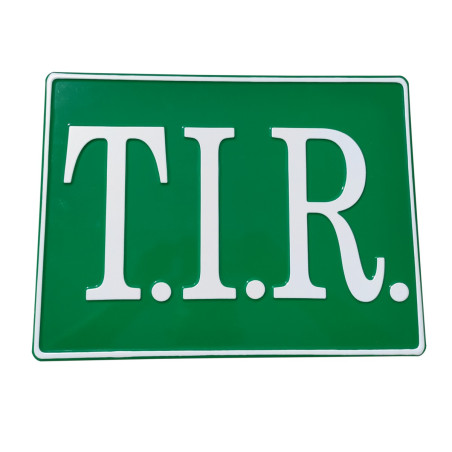 Lisovana Tabulka TIR zelená a bílá