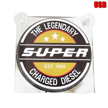 LIGHTBOX USB 17x17 THE LEGENDARY SUPER CHARGED DIESEL