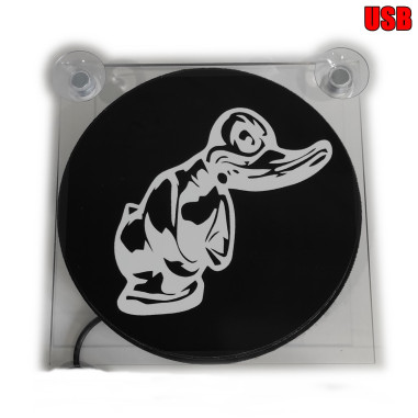 LIGHTBOX 17x17 USB ANGRY DUCK LED SVJETLEĆA PLOČA DELUXE