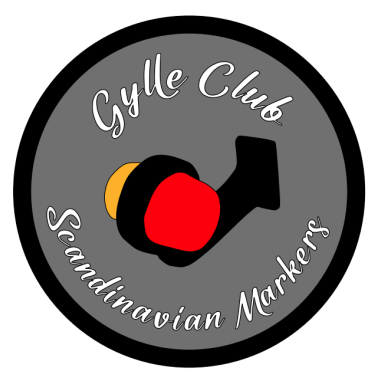 AUTOCOLLANT GYLLE CLUB 8 CM GRIS