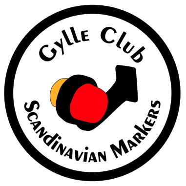 AUTOCOLLANT GYLLE CLUB 8 CM BLANC