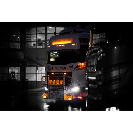 TIRA LED NARANJA + BLANCO LEDSON FLEXISTRIP 24V