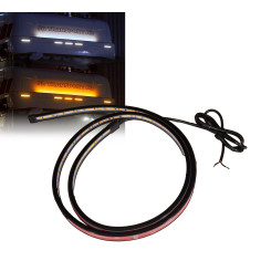 LED SZALAG NARANCS + FEHÉR LEDSON FLEXISTRIP 24V