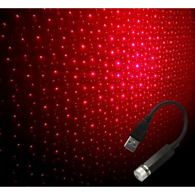 RED USB STARS PROJEKTOR