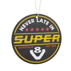 ETIQUETA DE FRAGANCIA NUNCA TARDE EN V8 SUPER LIMÓN