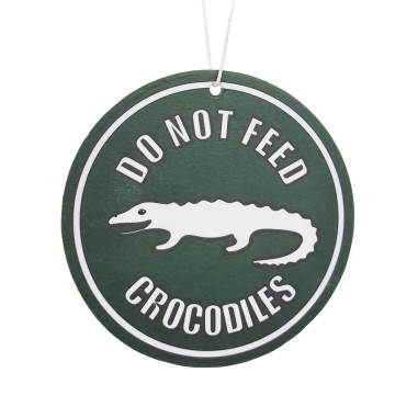 DO NOT FEED CROCODILES AIR FRESHENER SPRING