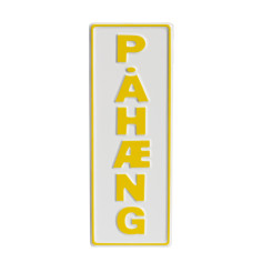 PAHAENG EMBOSSED PLATE WHITE AND YELLOW