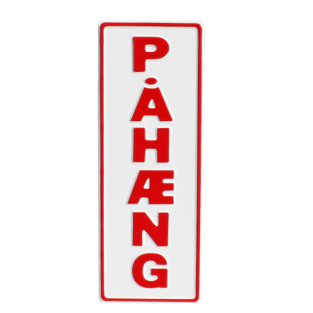 PAHAENG RELIËFPLAAT, WIT ROOD