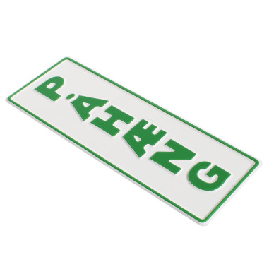 RELIÉFNÍ PLAKETA PAHAENG BÍLÁ A ZELENÁ