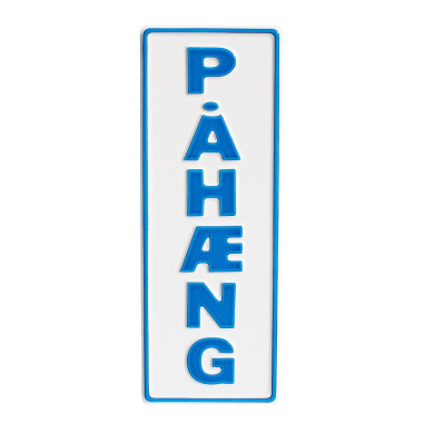 PAHAENG EMBOSSED PLATE WHITE AND BLUE