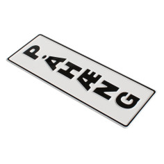 PLAQUE EMBOSSÉE PAHAENG BLANC ET NOIR 2