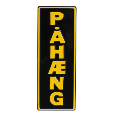 PLATO PAHAENG EN RELIEVE NEGRO Y AMARILLO