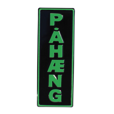 PAHAENG EMBOSSED PLAQUE BLACK AND GREEN