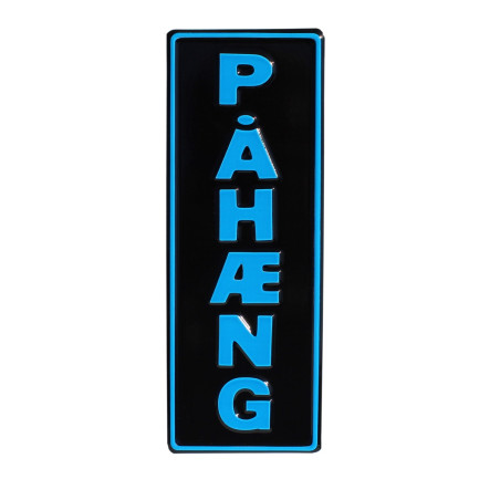 PLACCA IN RILIEVO PAHAENG NERO E BLU