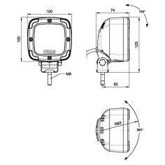 LED work light FT-036 DS 12-24V 2