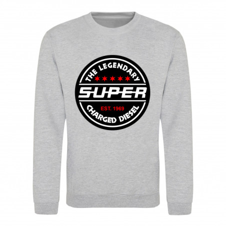 Sweatshirt "THE LEGENDARY SUPER CHARGED DIESEL"