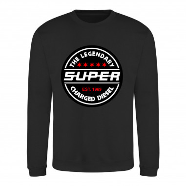 Sweatshirt "THE LEGENDARY SUPER CHARGED DIESEL"
