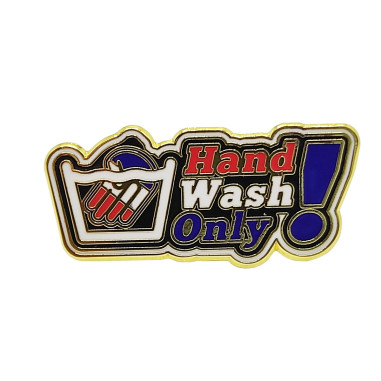 Odznak přívěsek pin HAND WASH ONLY (OWID)