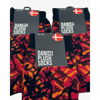 DANSKE PLIŠANE ČARAPE, CRVENE